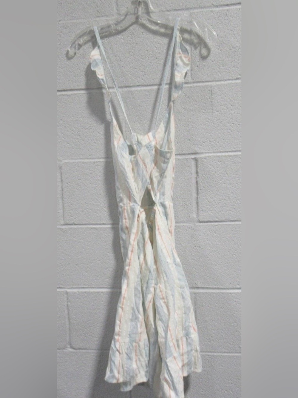 Roxy Striped Ruffle Shoulder Mini Dress - Picture 4 of 6